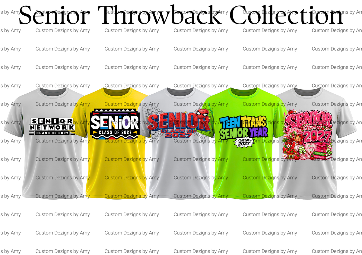 Senior Throwback Collection – Class of 2027 Graphic T-Shirt Nostalgic Graduation Tee