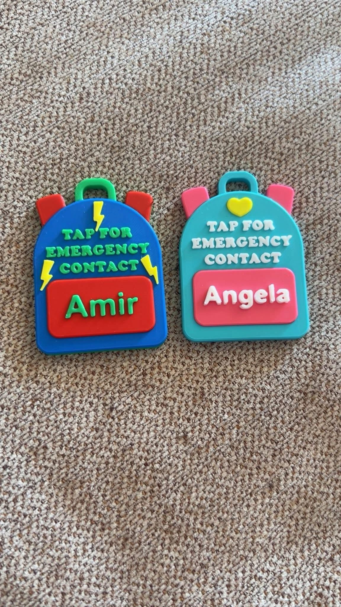 NFC Emergency Contact Bookbags