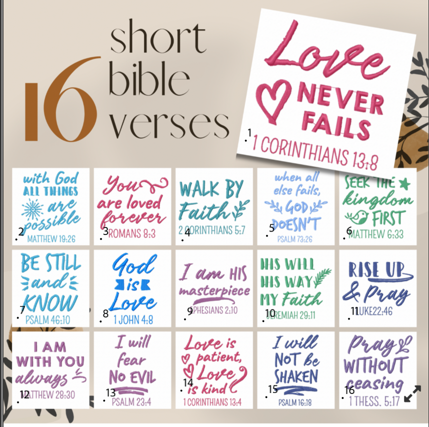 Bible Verse Hankerchief